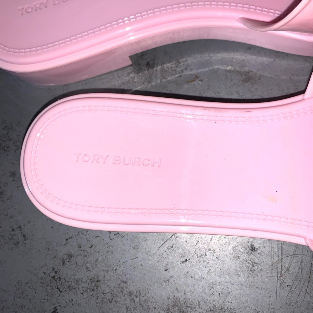 Tory Burch Eleanor Jelly Double T slides size Petunia 8 - Picture 13 of 13